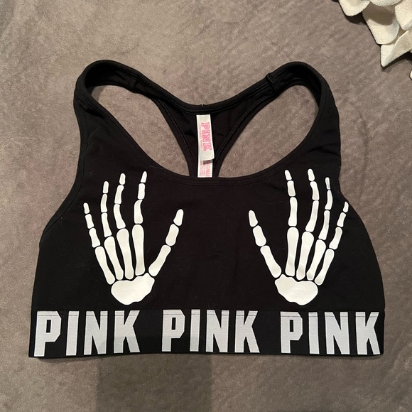 PINK Victoria's Secret Other - Rare VS pink hands Halloween sports bra